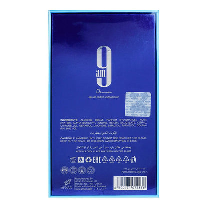 Afnan 9am Dive Perfume For Men & women EDP – 100ML